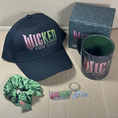 Wicked For Good 2025 Movie Metal Keychain Slippers SCUNCHY MUG CAP Promo Swag - Image 1 of 4