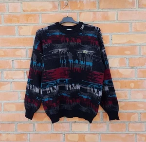 Lacoste Chemise Men's Vintage y2k Sweater Avant Garde made in France sz 5 - Picture 1 of 10