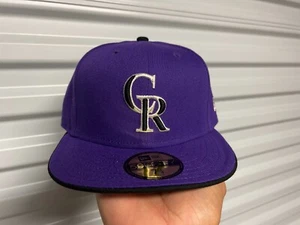 Colorado Rockies MLB Purple Fitted Hat - New - Picture 1 of 3
