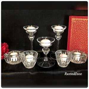 Kerzenhalter Set verschiedene Stile/Größen Hochzeit Urlaub Herzstück - 7er Set * - Bild 1 von 7