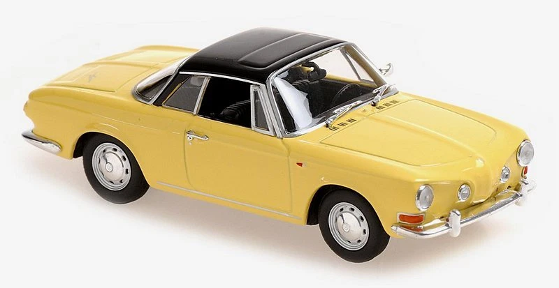 Volkswagen Karmann Ghia 1600 Yellow/Black  'Maxichamps 1:43 MINICHAMPS 940050220 - Immagine 1 di 1