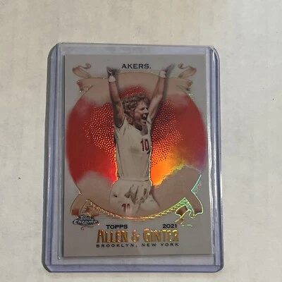 2021 Topps Allen & Ginter's Chrome Mini Red Refractor  1/5 Michelle Akers #221 - Image 1 of 2