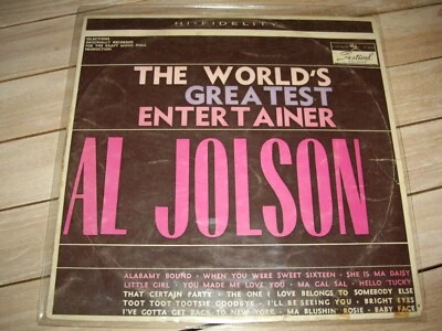 AL JOLSON  *RARE OZ 12" LP ' THE WORLD'S GREATEST ENTERTAINER ' 195? GC - Image 1 of 2