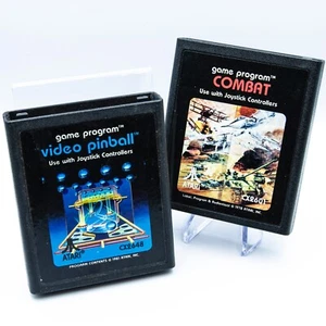 Video Pinball & Combat Atari 2600 | Cartridges Only | Tested & Working - Picture 1 of 3