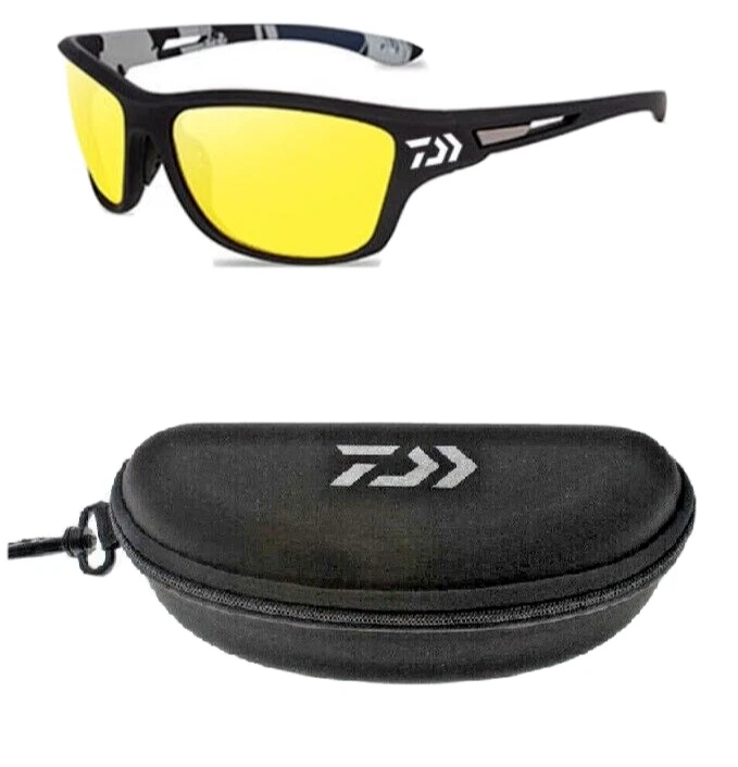 Gafas de sol Daiwa 2021 UV400 conducción pesca deportes gafas con estuche #12 nuevas Foto 1 de 2