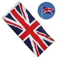 UNION JACK FLAG 2ft x 3ft Large British United Kingdom Eyelet Hanging Banner