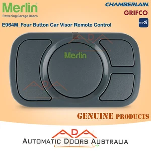 Merlin_E964M_Four Button Car Visor Remote Control (Security+ 2.0 & Security+) - Picture 1 of 5