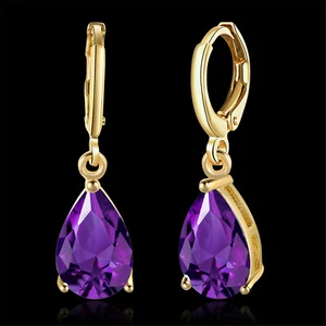 New Fashion Jewelry Popular Ear Clip 18K GOLD Filled Earrings For Women Stud A10 - Picture 1 of 11