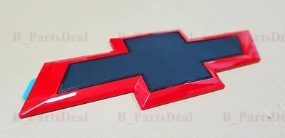 Red Black Rear ONLY Bowtie Emblem Silverado Colorado Sierra 1500 2500HD 3500HD - Image 1 of 4
