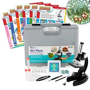 AmScope Kids 120X-1200X Starter Compound Microscope Science STEM Experiment Kit - Picture 1 of 8