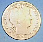 U.S.A ( 1 ) Coin  Barber  Half Dollar  1901  Good/Very Good    0.9000  Silver