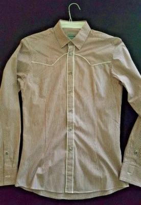 Camisa social masculina slim fit com botões tamanho 38  - Imagem 1 de 3