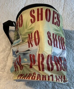 Margaritaville Soft Insulated Cooler Bag Jimmy Buffet No Shoes No Shirt No Serv - Picture 1 of 13