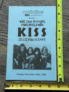 Kiss Program 1st Philadelphia Kiss Expo Convention BILL AUCOIN 1996 Vintage Kiss - Bild 1 von 3