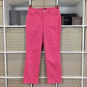 Jeans Not Your Daughters taglia 14P rosa Marilyn sollevamento dritto Tuck US10P NYDJ - Foto 1 di 18