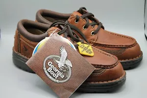 Georgia Boot Steel Toe Full Leather Work Shoe Low SD Comfort Core Size 7.5 Mens - Bild 1 von 5