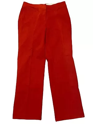 Tommy Hilfiger Red Stretch  Brushed Cotton Pants VTG Y2K Women’s Size 10 - Image 1 of 4