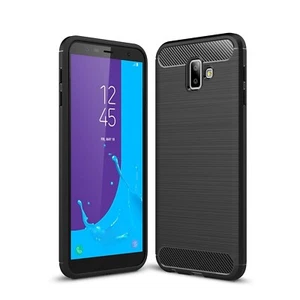 For SAMSUNG GALAXY J6 PLUS CARBON FIBER SHOCKPROOF CASE HEAVY DUTY PHONE COVER - Picture 1 of 7