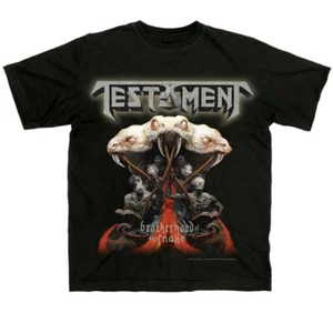 TESTAMENT BROTHERHOOD OF THE SNAKE MUSIC BAND USA IMPORT COTTON ST SLEEVE SHIRT - Bild 1 von 2