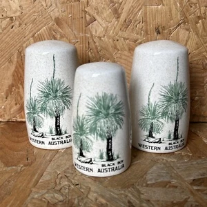 Vintage Western Australia Swan Art Black Boy Cruet Set Salt & Pepper Shakers - Picture 1 of 7