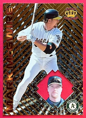 1997 Pacific Crown Collection #59 Mark McGuire Gold die cut Athletics ⚾️ NM - Imagem 1 de 2