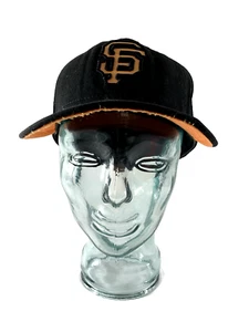 NUEVA ERA 59 FIFTY SF GIANTS GORRA DE BÉISBOL GORRA AJUSTADA 100% LANA TALLA 7 5/8 NEGRO NARANJA - Imagen 1 de 23