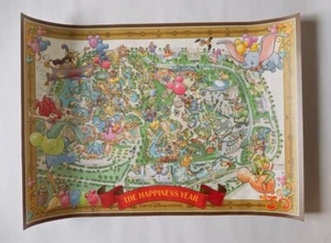 Disney Tokyo  Map 30Th Anniversary Poster Limited Edition from Japan kawaii cute - Picture 1 of 2