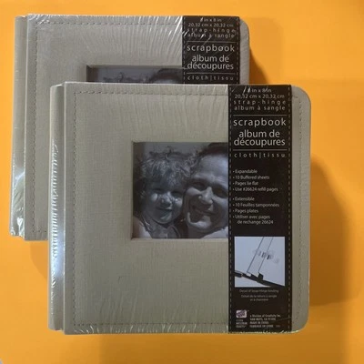 Álbumes de álbumes de recortes Westrim Crafts de tela encuadernados 8 X 8 - beige Foto 1 de 4