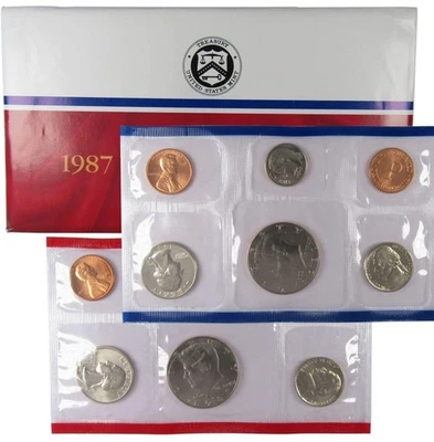 1987 Uncirculated Coin Set U.S Mint Original Government Packaging OGP - Image 1 of 4