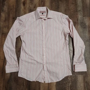 Thomas Pink Slim Fit Prestige 15.5 Dress Shirt French Cuff Long Sleeve  - Picture 1 of 9