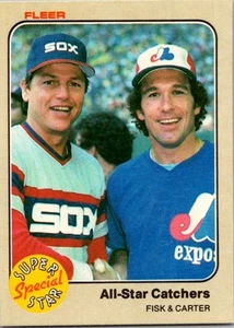 1983 Fleer #638 All-Star Catchers (Carlton Fisk / Gary Carter) SSS - Picture 1 of 2