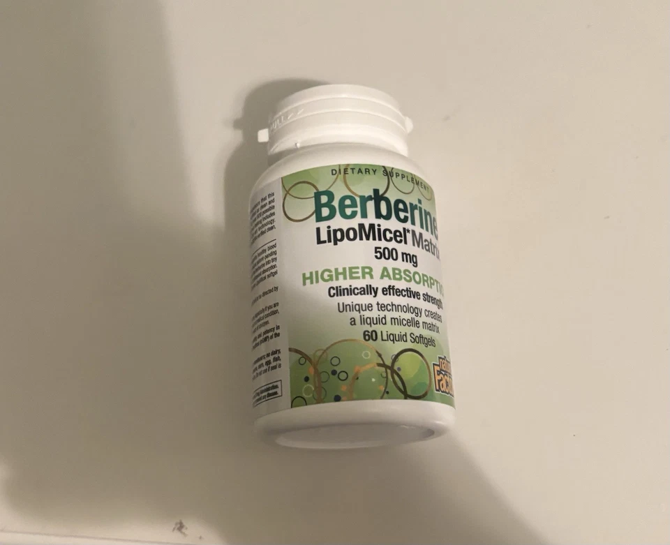 Natural Factors Berberina LipoMicel Matrix, 500 mg 60 cápsulas blandas Foto 1 de 2