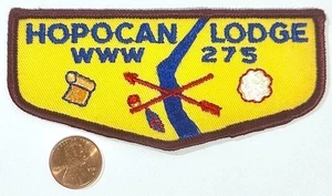 BOY SCOUT BSA OA HOPOCAN 275 347 441 WILLIAM PENN PA TWILL FF F1a FIRST FLAP - Picture 1 of 4