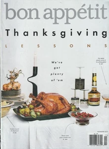 Bon Appetit Magazine November 2017 - Thanksgiving Lessons - Picture 1 of 1