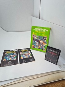 CONCENTRATION CIB GAME FOR PAL ATARI 7800 + ATARI 2600 +  PLUS  NEVER USED #J32
