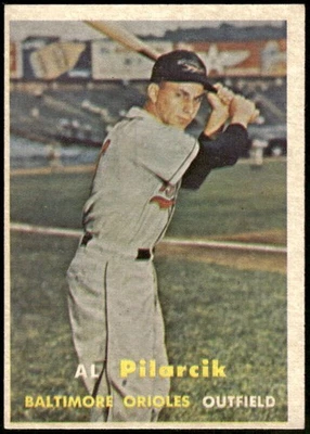 1957 TOPPS AL PILARCIK 311 VG-EX RC BASEBALL BALTIMORE ORIOLES - Image 1 of 2