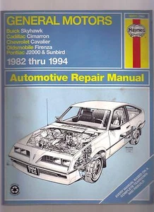 General Motors 1982-1994 Skyhawk Cavalier Sunbird J2000 USED Auto Repair Manual - Picture 1 of 5