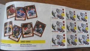 Folleto de estampillas del 75 aniversario de Canada Post NHL 1993 con estampillas - Imagen 1 de 5