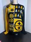 NFL Team Apparel Pittsburgh Steelers Ugly Christmas Sweater Men's Size Medium