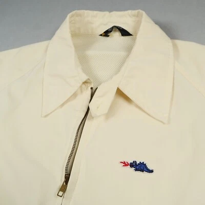 Vintage Sears Firebreathing Braggin’ Dragon White Jacket Size XL Chin Strap Zip - Image 1 of 4