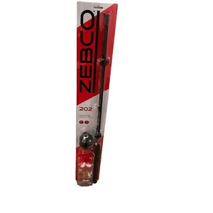 Zebco 202 Fishing Combo With Line And Lures - 27 Piece Set ( Red Reel ) - Picture 1 of 5