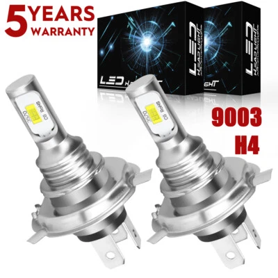 H4 Hi-Lo LED Headlight Bulb For Honda VT Shadow Spirit Ace 500 700 750 1100 BY Foto 1 de 4