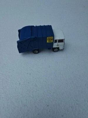 1979 Matchbox #36 Blue Refuse Truck Garbage Hauler China 8052 Rare Bin108 - Image 1 of 4