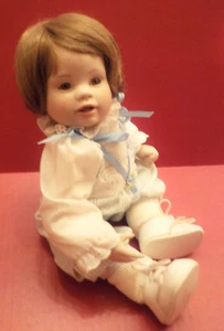 Vintage 15" Boots Tyner Design Reproduction 1987 Porcelain Patches Boy Doll - Picture 1 of 10