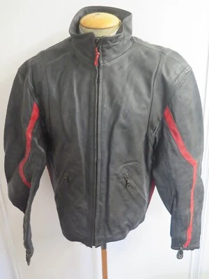 Vintage Dainese Leather Jacket CAFE RACER Motorcycle Biker Jacket L 44" Euro 54  - Image 1 of 4