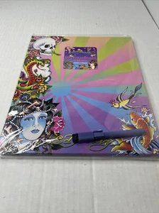 NEW ED HARDY DRY ERASE BOARD W/MARKER 2 MAGNETS SKULLS/DRAGONS - Picture 1 of 3