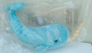 Douglas Spike NARWHAL Whale Plush Stuffed Animal Toy Unicorn of the Sea 15" NEW - Picture 1 of 11