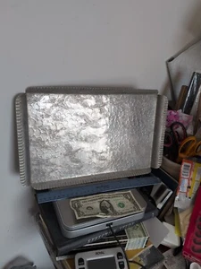 Vintage MidCentury Tray Ducks Geese Embossed Metal Rectangular NICE  - Picture 1 of 14