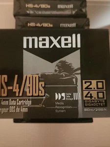 NEW Maxell HS-4/90s 4mm 90M Data Tape 2.0GB, FREE SHIPPING - Picture 1 of 4
