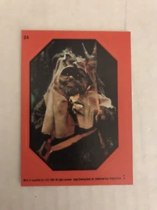 1983 Topps Star Wars Rückkehr der Jedi Ewok roter Aufkleber #24 1,00 Versand - Bild 1 von 2